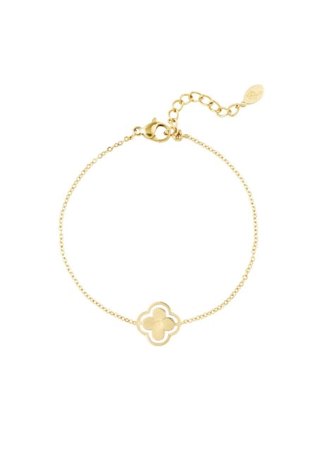 Yehwang - Armband dubbele klaver - goud