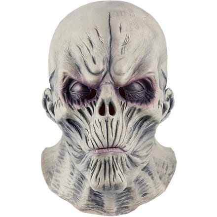 Horror grap latex maskers, engste feestattributen One size fits all adults grijs