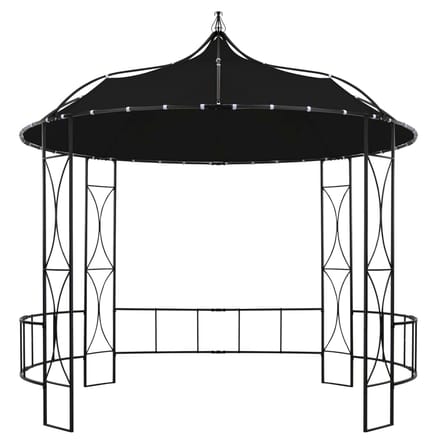 vidaXL - Prieel - rond - 300x290 - cm - antraciet