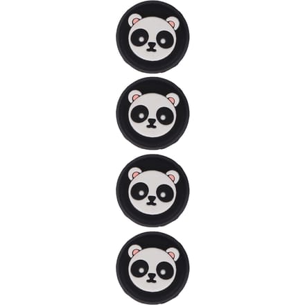 Lot de 4 capuchons de rechange polyvalents en silicone pour manette PS5 Noir noir
