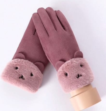 Hidzo Dames Handschoenen Lila Maat S/M