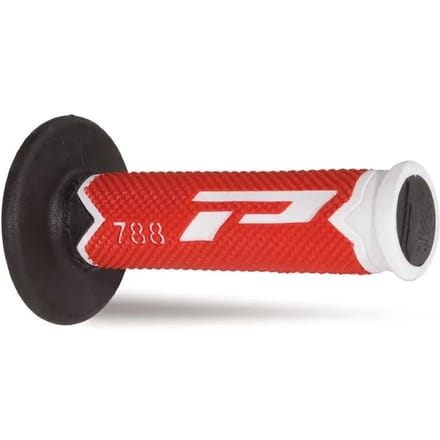 Poignée ProGrip off road 788 rouge noir blanc pour moto enduro cross Ø22mm Neuf