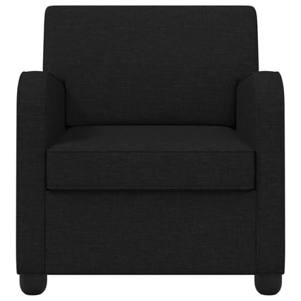 vidaXL - Fauteuil - Zwart - Stof