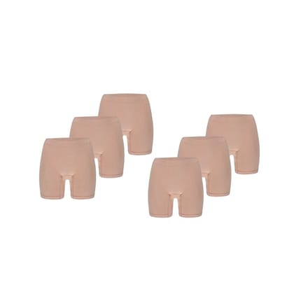 Bamboe Short Naadloos - 6-Pak - Skin / S