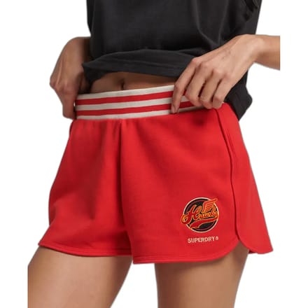 Superdry Vintage Collegiate Korte Broek Rood M Vrouw