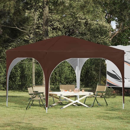 vidaXL - Pop-up - Feesttent - 290 - x - 290 - x - 245 - cm - Bruin
