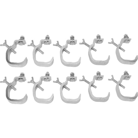 10 STUKS Podiumlichtklem 77lb Trussklem Aluminiumlegering Moeiteloze Installatie Past op 30 tot 52mm Buitendiameter Pijp white