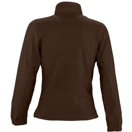 SOLS Dames/dames North Full Zip Fleece Jacket (Donkere chocolade)