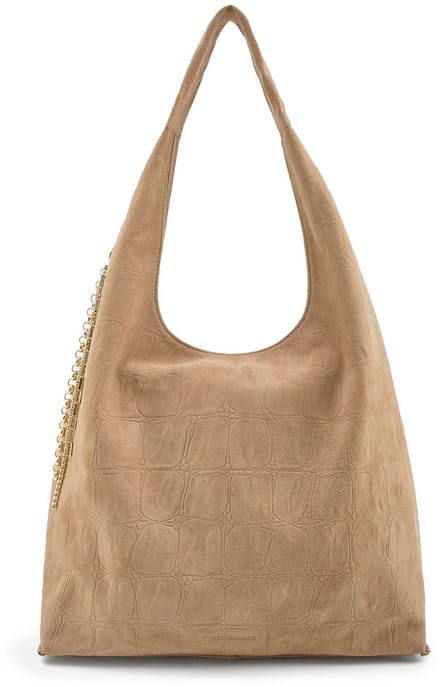 FREDsBRUDER Velvet Wild Hobo - Shoulder Bag 39 cm (camel)