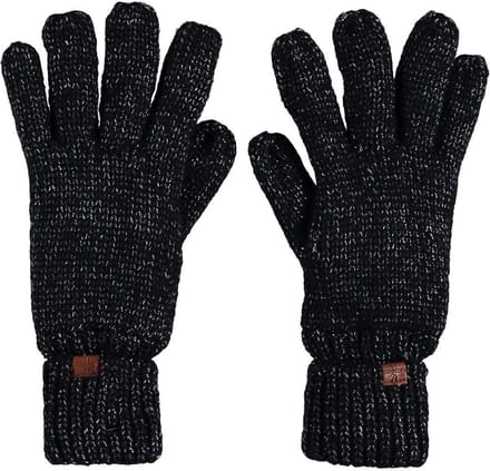Handschoen Zwart-Wit met Fleece Voering: Maat S