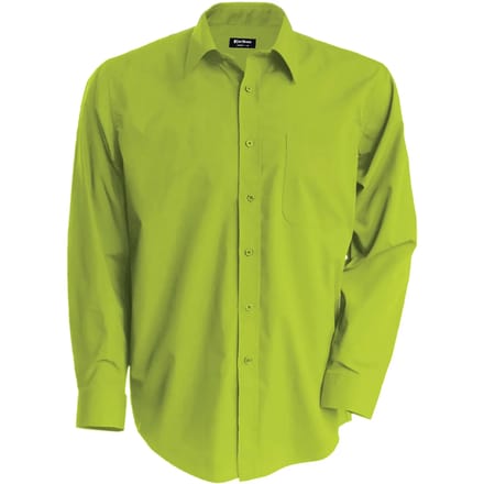 Herenoverhemd 'Jofrey' lange mouwen Kariban Lime Green maat M