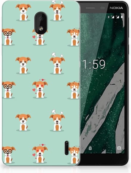 Nokia 1 Plus TPU Hoesje Pups
