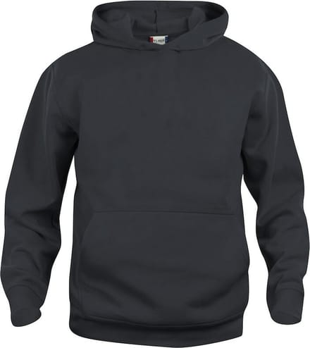 Basic hoody jr zwart 130/140