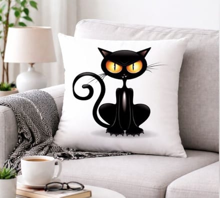 Crazy Cat Collection Kussenhoes - 45x45 cm