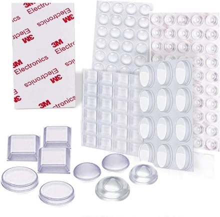 Elastische Beschermbuffers voor Meubels - Transparante Rubber Pads, Zelfklevend, Antislip