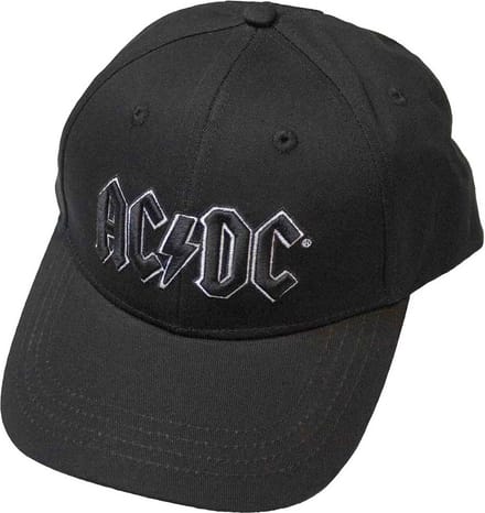 AC/DC - Black Logo Snapback Pet - Zwart