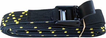 Elastische spanband - 410cm - Verstelbaar - Zwart / geel