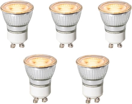 LUEDD Set van 5 GU10 3-staps dimbaar LED lampen 35mm 4W 200 lm 2200K