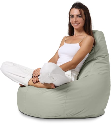 Xoft Living - Teardrop Zitzak - Grijs - Waterafstotend