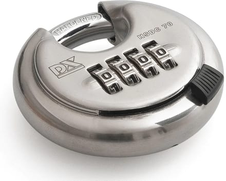 Dulimex Discusslot 70 mm RVS met cijferslot