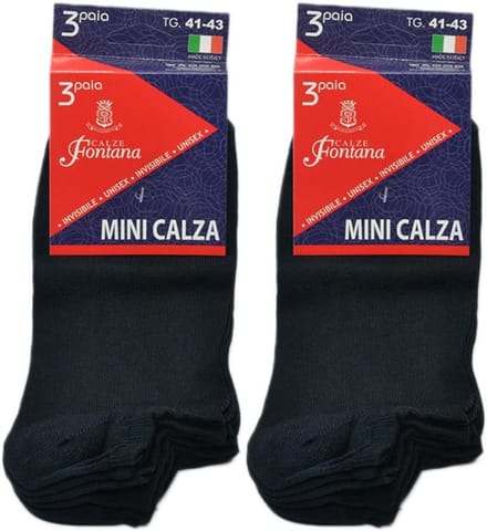 12 Paar Mini Sokken - Enkelhoog - Ademend Katoen met Elastane - One Size