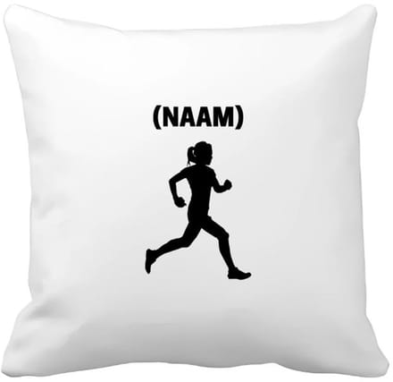 Akyol - hardloop met eigen naam Kussen hoes - Hardlopen - hardloopster - sport - 40 bij 40 cm