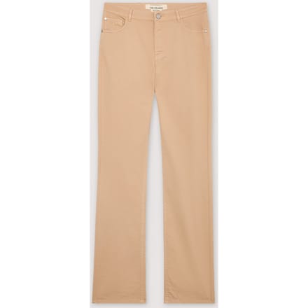 slim fit vrouw beige