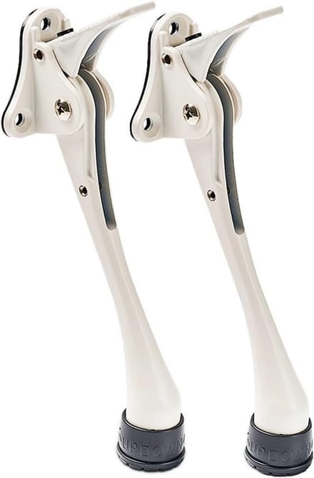 Deurstopper - Deurhouder - Deuren Vastzetten - Handsfree Bediening - 2 stuks 6 inch - Wit
