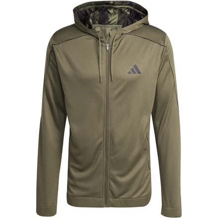 Adidas Train Essentials Seasonals Sweatshirt Met Rits Groen S Man
