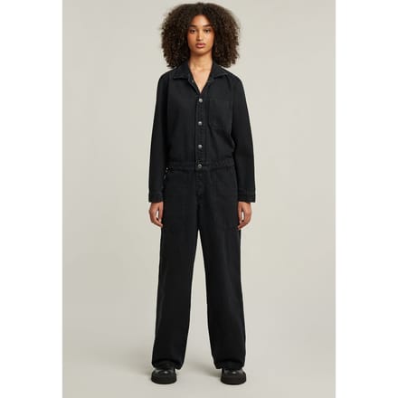 G-Star 1 Pocket Overall L/s Worn In Black Onyx Größe: M | Jumpsuits Outlet | Damen | Schwarz