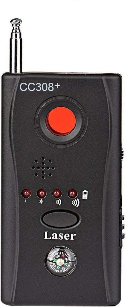 Draadloze RF-signaaldetector Detect Hidden Camera Device Multifunctionele anti-spion-signaalmonitor met LED-lampje