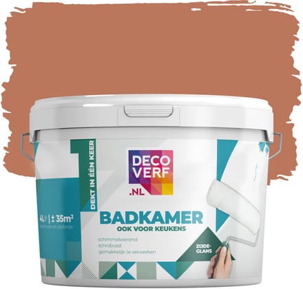 Decoverf badkamerverf Toscaans oranje 4L