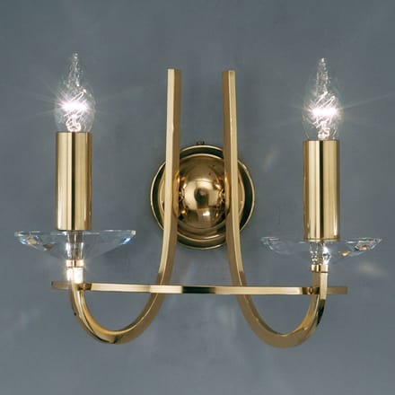 KOLARZ Imperial wandlamp, messing, 2-lamps