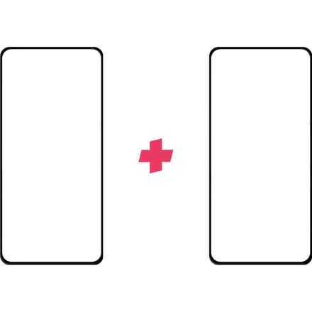 DuoPack: Huawei P40 screenprotector gehard glas Edge to Edge