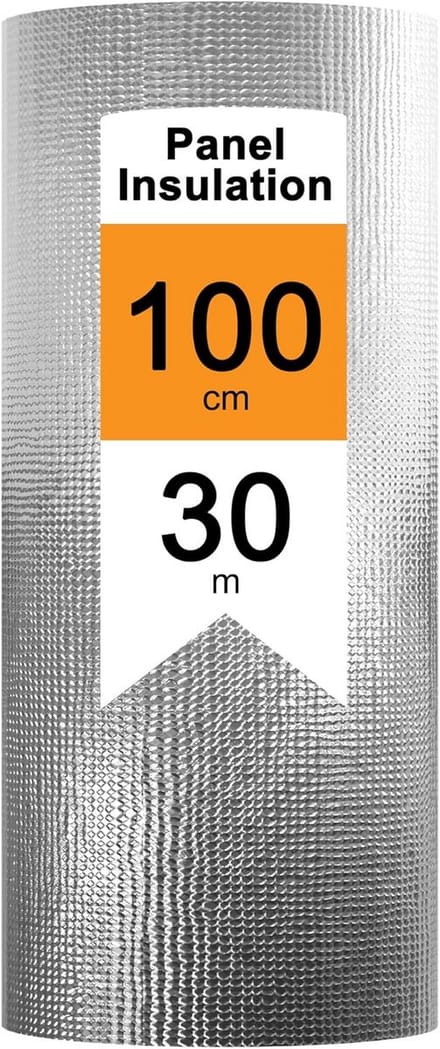 Isolatiefolie 30m² Radiator Reflectiefolie Warmte-isolatie 3-4mm Dik
