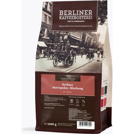 Berliner Kaffeerösterei Berliner Metropolen melange 1kg