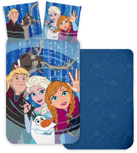 Frozen Peuterdekbedovertrek Friends - 100 x 135 cm - Katoen