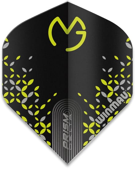 Winmau Michael van Gerwen Prism Delta Black/Green - Dart Flights