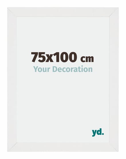 Your Decoration - Fotolijst 75x100 cm - MDF - Wit Hoogglans - Mura