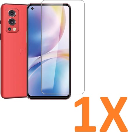 Screenprotector Glas - Tempered Glass Screen Protector Geschikt voor: OnePlus Nord 2 5G - 1x