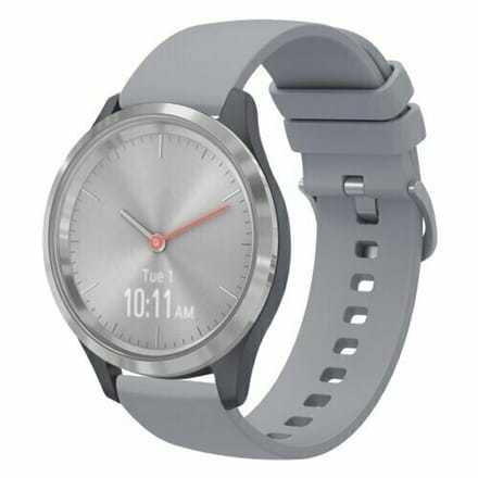 By Qubix - Soft siliconen bandje - Grijs - geschikt voor Huawei Watch 5 - 42mm