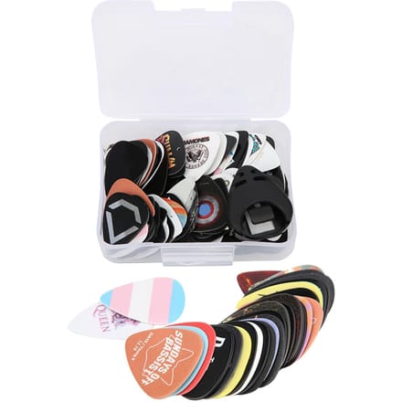 Ensemble de 100 médiators pour guitare, accessoires pour instruments de musique en celluloïd black