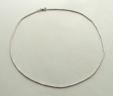 14 karaat Christian wit gouden collier