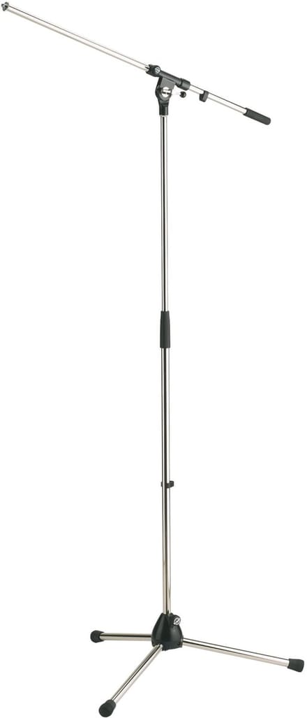 König & Meyer 210/2 microstatief,vernikkeld zware voet, Galgen - Microfoonstandaard