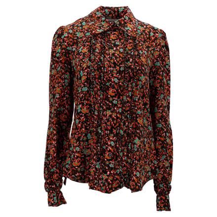 Victoria Beckham bloemenblouse van veelkleurige zijde