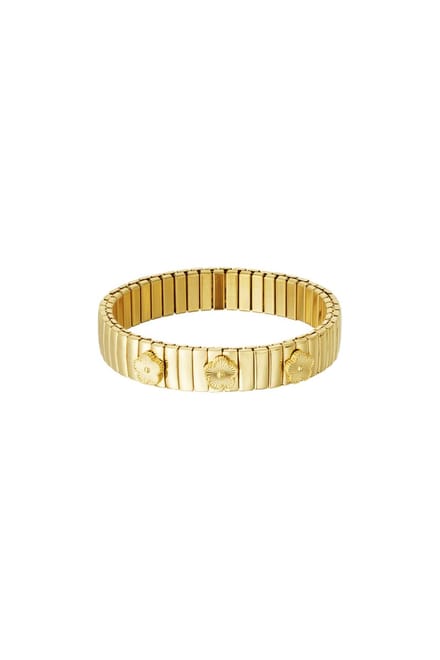 Yehwang Statement Bloom Armband Zilverkleur - Bloemen Design - RVS - Nikkelvrij
