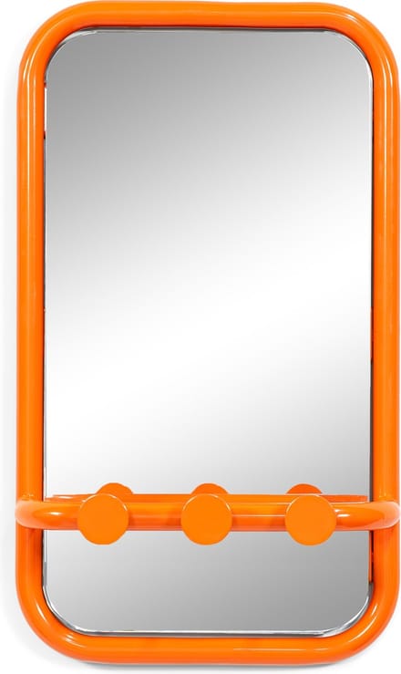 Spinder Design spiegel Retro Spiegel - Pure Orange - 3 haken - Staal