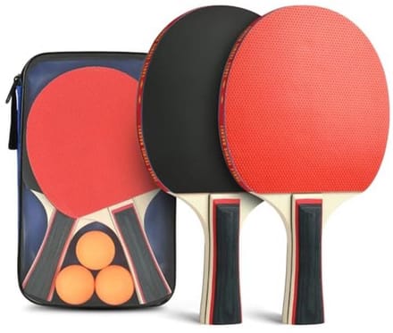 Professionele tafeltennisset met 2 batjes en 3 ballen