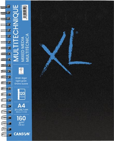 Canson - Schetsboek Mix Media XL A4 60v 160gr spiraal