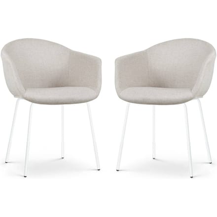 Set van 2 eetkamerstoelen Nora-Otis | Nolon